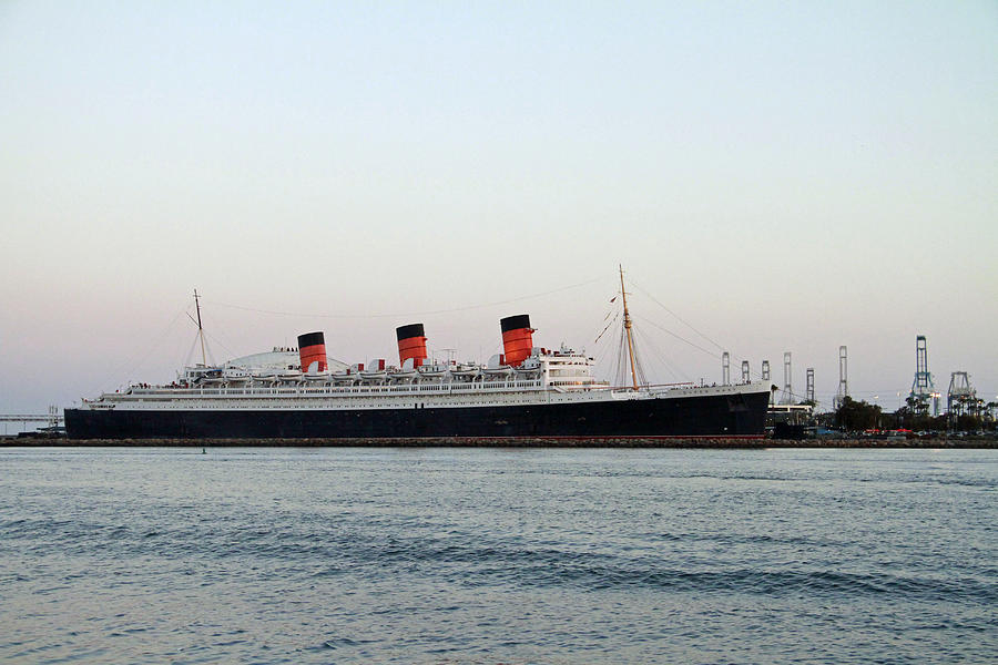 Long Beach Photograph - Queen Mary by Shoal Hollingsworth