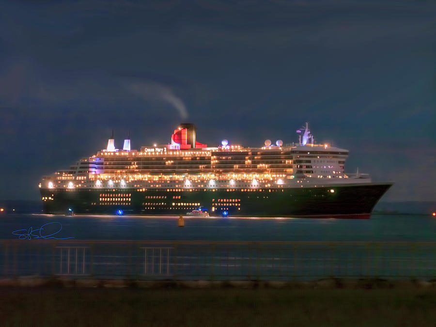 Queen Mary Two Photograph by Steve Sahm