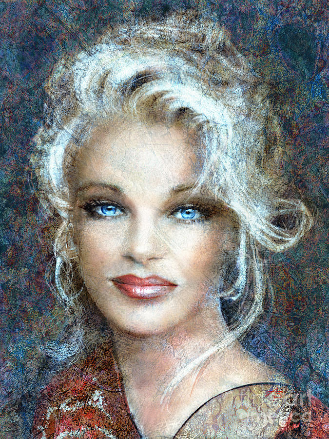 Queen Of Glamour Bright Painting by Angie Braun