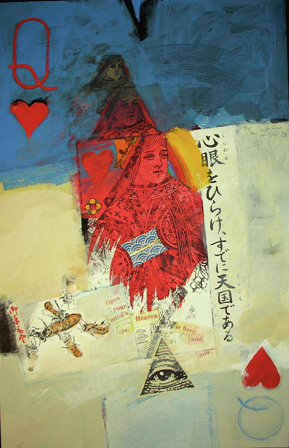 Queen of Hearts 40-52 Mixed Media by Cliff Spohn