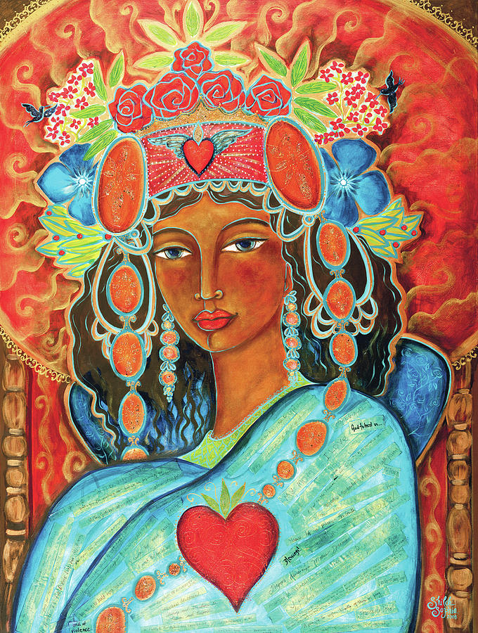 Queen Painting - Queen of Her Own Heart by Shiloh Sophia McCloud