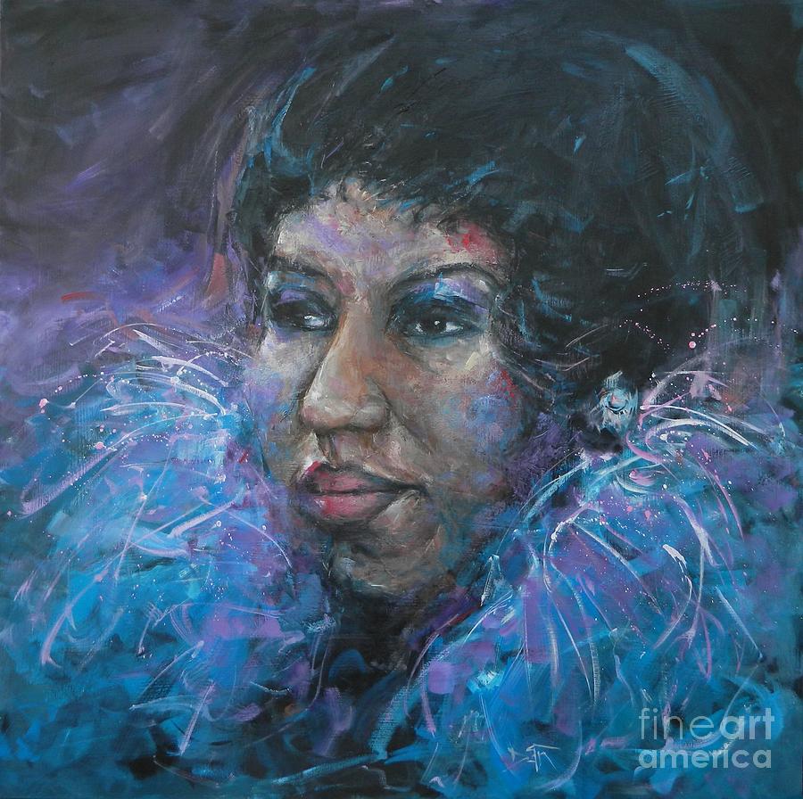 Rhythm And Blues Painting - Queen of Soul by Dan Campbell