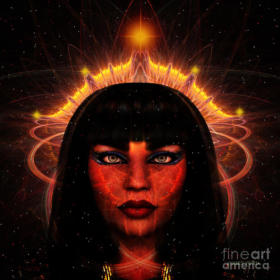 Queen of the Cosmos Painting by Corey Ford