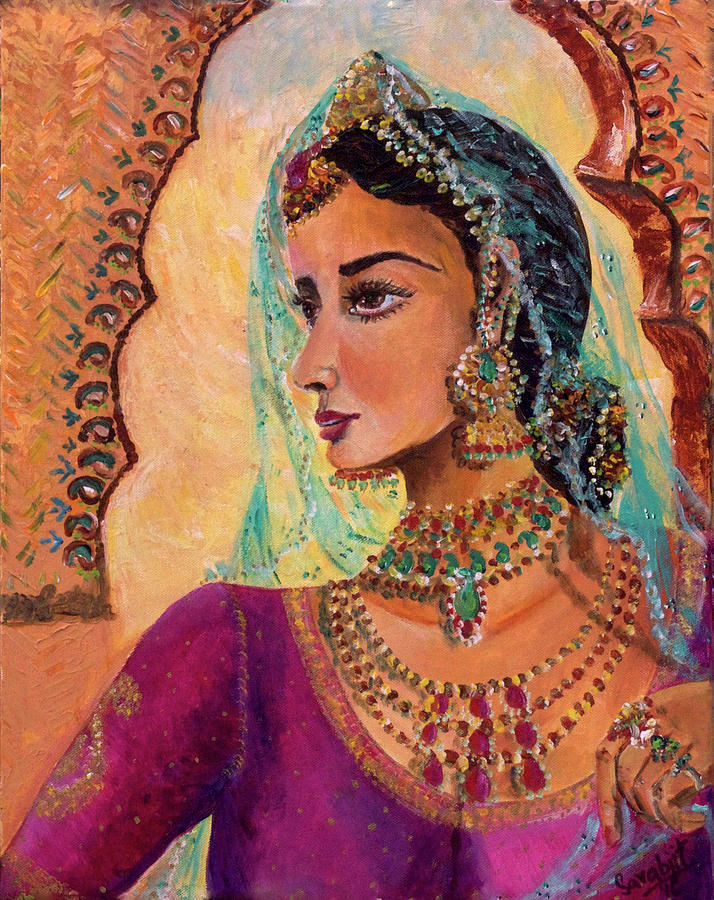 Queen Painting by Sarabjit Singh