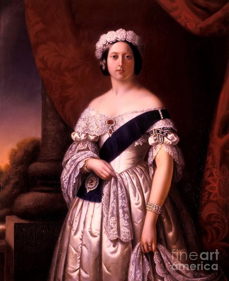 Queen Victoria of England Painting by MotionAge Designs