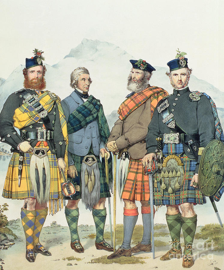 Queen Victorias Highlanders Drawing by Kenneth Macleay