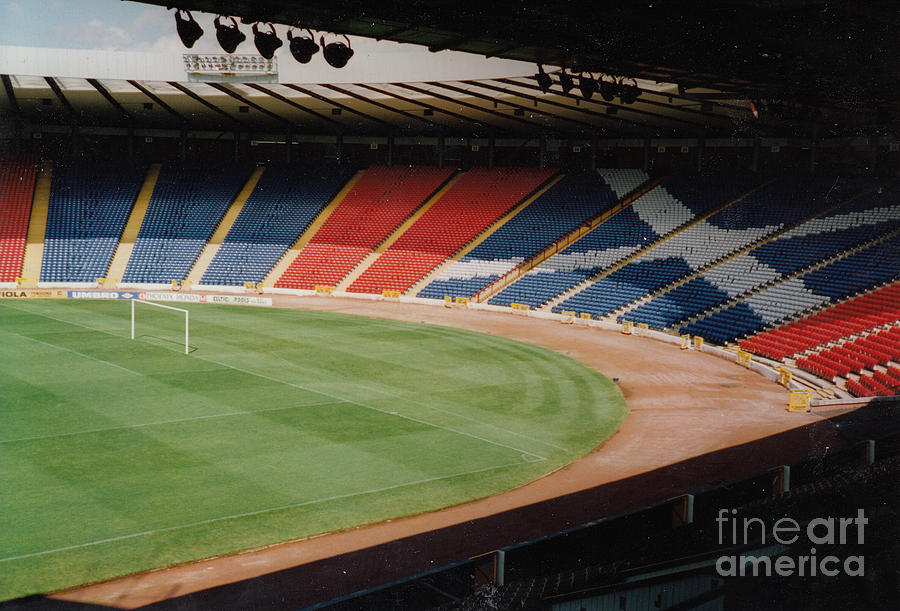 Queens Park and Scotland - Hampden Park - East Stand 2 - August 1994 Photograph by Legendary Football Grounds