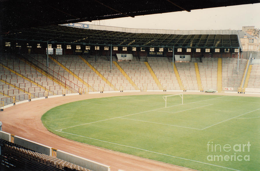 Queens Park and Scotland - Hampden Park - West goal stand 1 - August 1991 Photograph by Legendary Football Grounds