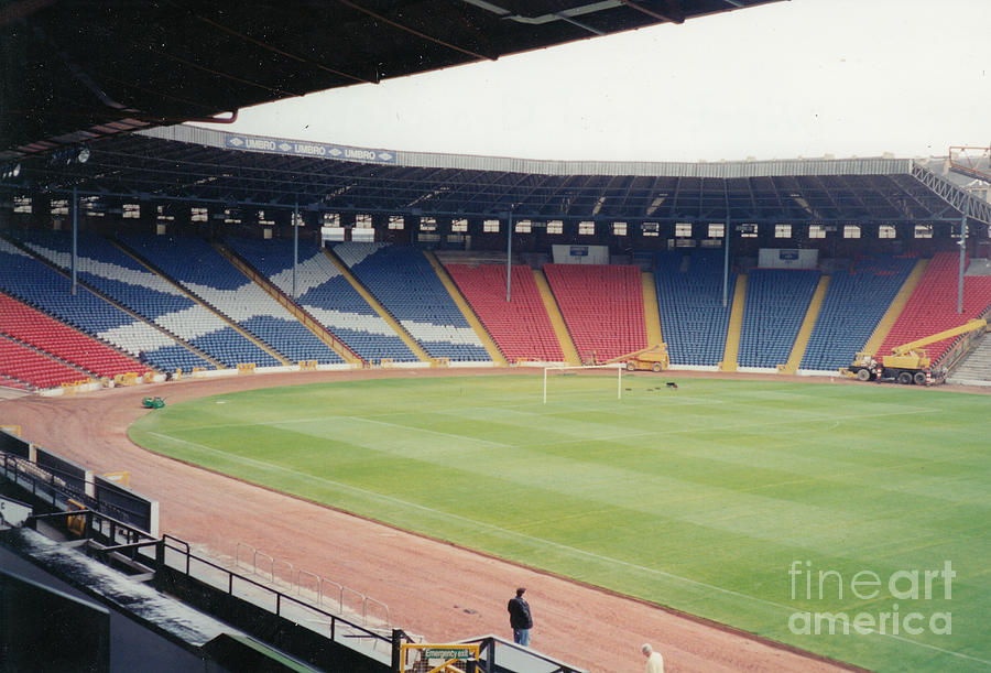 Queens Park and Scotland - Hampden Park - West goal stand 2 - August 1993 Photograph by Legendary Football Grounds