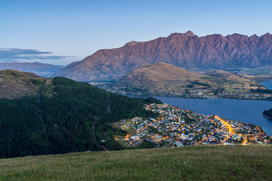 Queenstown at Dusk Photograph by James Udall