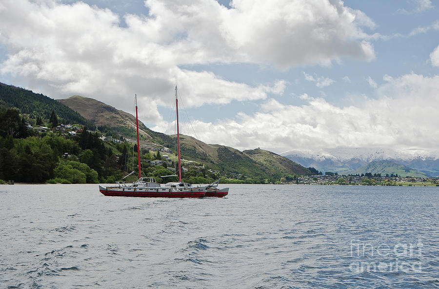 Queenstown New Zealand. Lake Wakatipu. Photograph by Yurix Sardinelly