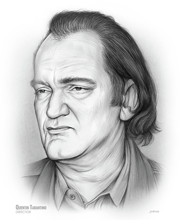 Quentin Tarantino Drawing by Greg Joens