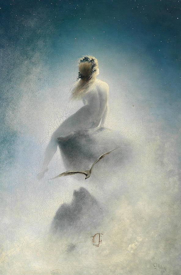 Question to the Stars Painting by Karl Wilhelm Diefenbach