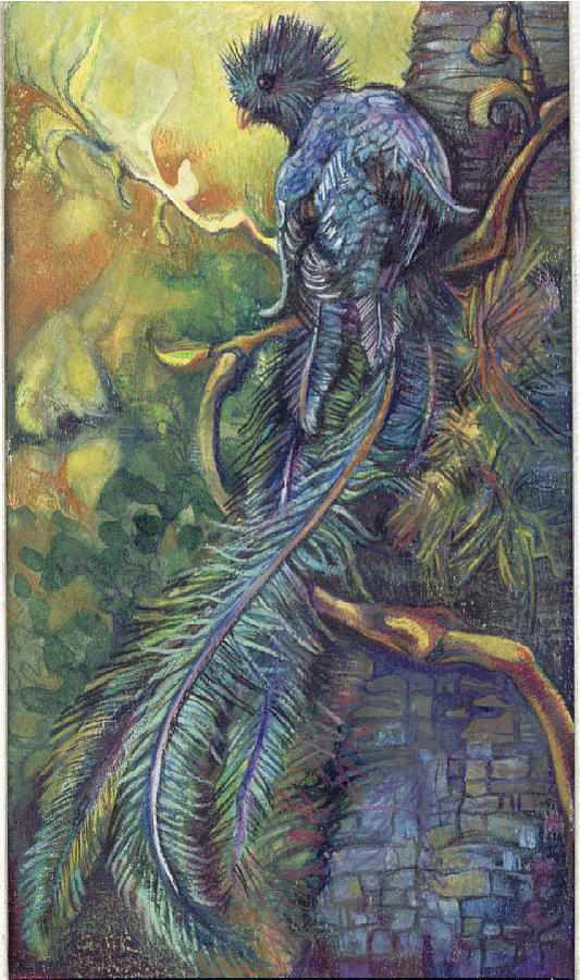 Quetzal Painting by Lilian Barac Quetzal Painting by Lilian Barac