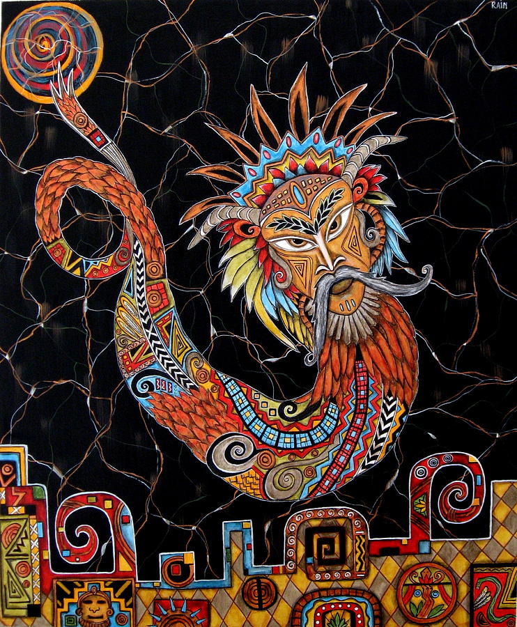 Quetzalcoatl Painting by Rain Ririn