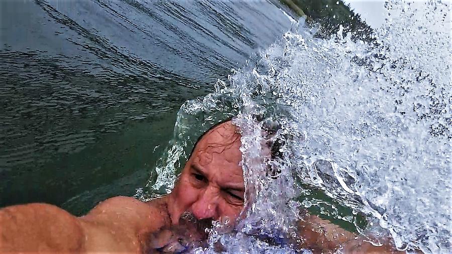Quick Dip Photograph by Uther Pendraggin