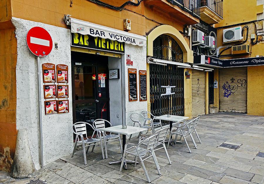 Quiet Bar In Palma Majorca Spain Photograph by Rick Rosenshein