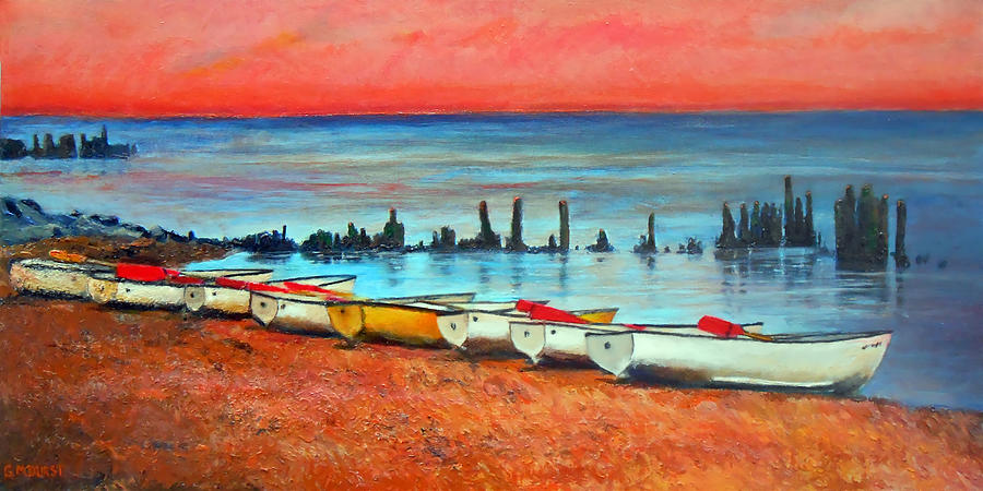 Chicago Painting - Quiet Beach by Michael Durst