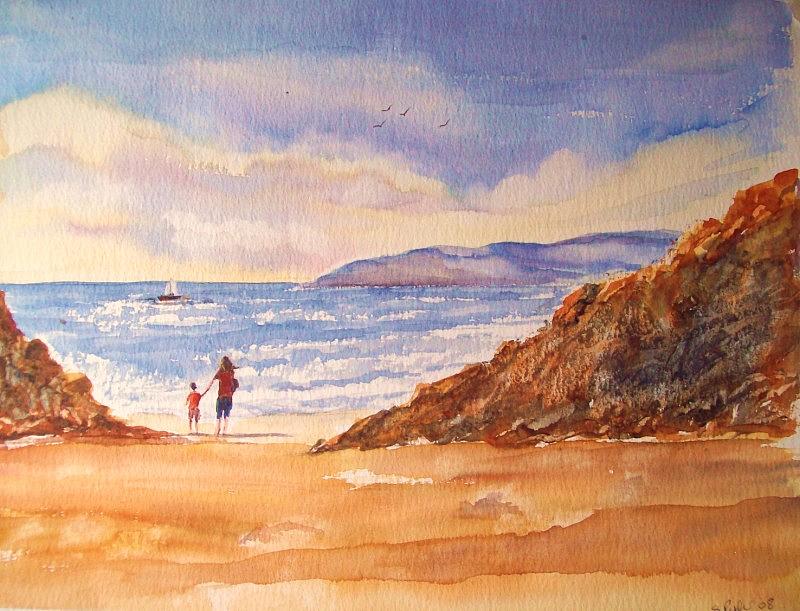 Seascape Painting - Quiet Cove by Susan Ryder