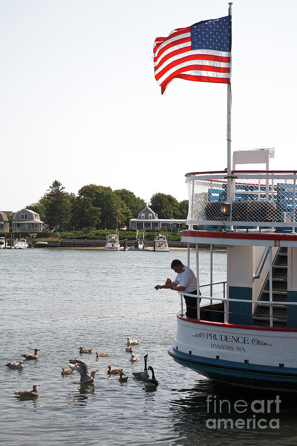 Quiet Day at Hyannis Harbor on Cape Cod Photograph by William Kuta