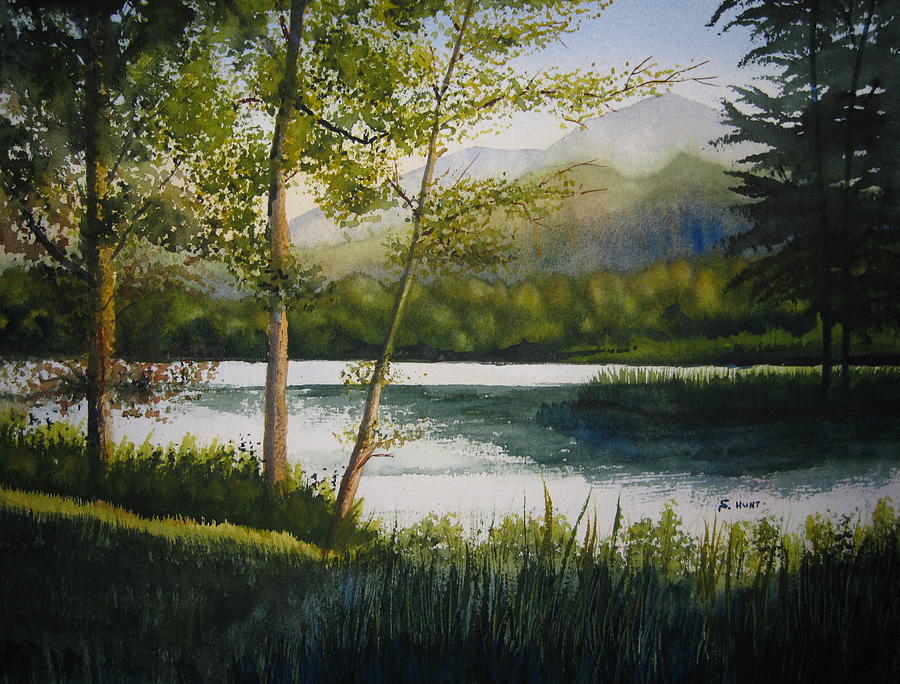 Nature Painting - Quiet Evening by Shirley Braithwaite Hunt