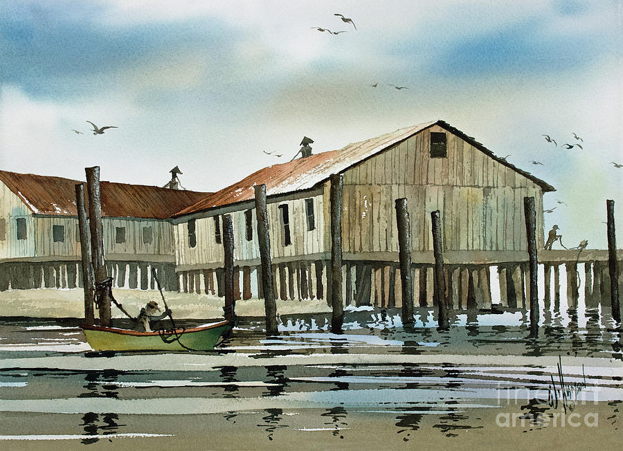 Quiet Harbor Painting by James Williamson
