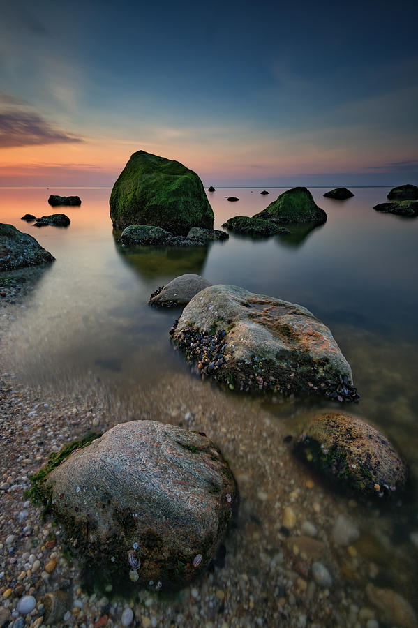 Sunset Photograph - Quiet Long Island Sound by Rick Berk