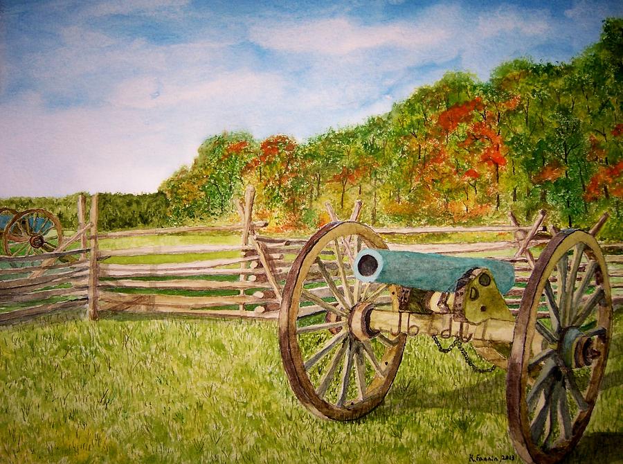 Quiet Morning At Gettysburg Painting by B Kathleen Fannin