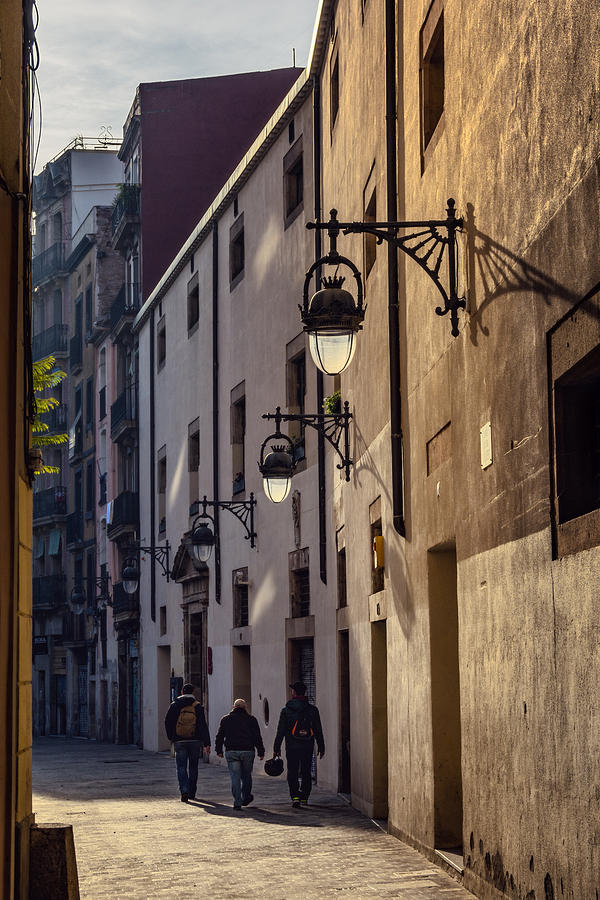 Barcelona Photograph - Quiet Morning Barcelona Walk by Joan Carroll