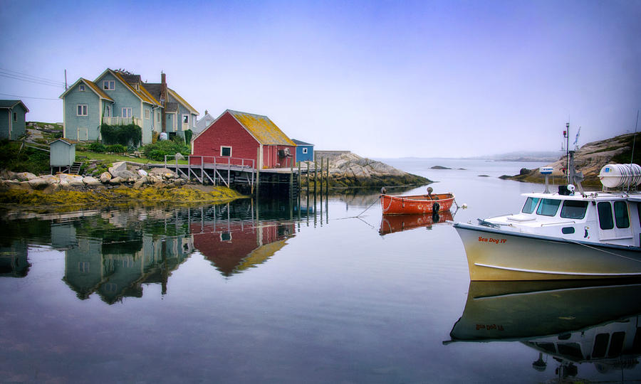 Quiet Morning in Peggys Cove Photograph by Carolyn Derstine