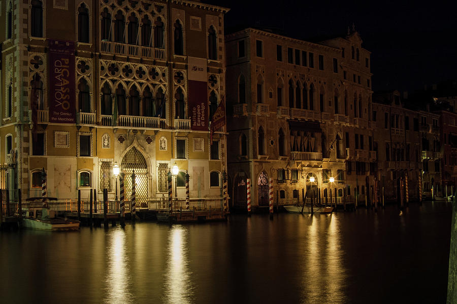 Quiet Night on the Grand Canal Photograph by Alex Lapidus