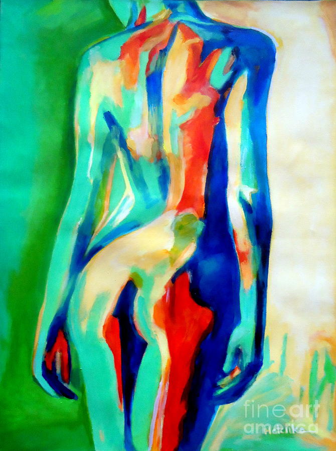 Quiet nude Painting by Helena Wierzbicki