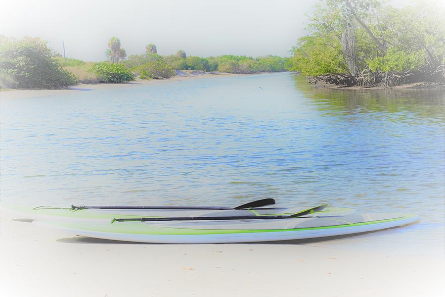 Quiet Paddleboard - Artistic Effects Photograph by Mark Mitchell