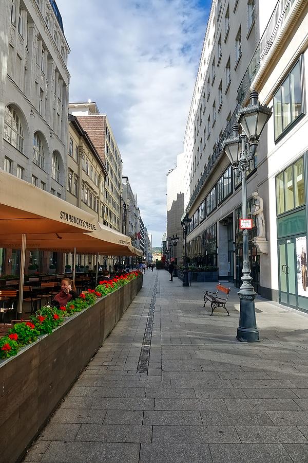 Quiet Pedestrian Street In Budapest, Hungary Photograph by Rick Rosenshein