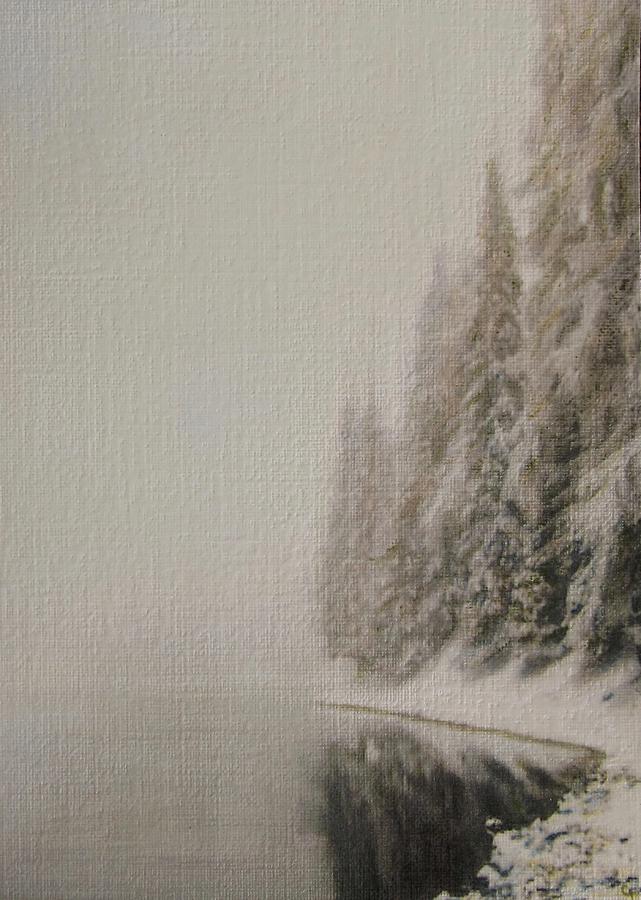 Quiet Pines Painting by Cara Frafjord