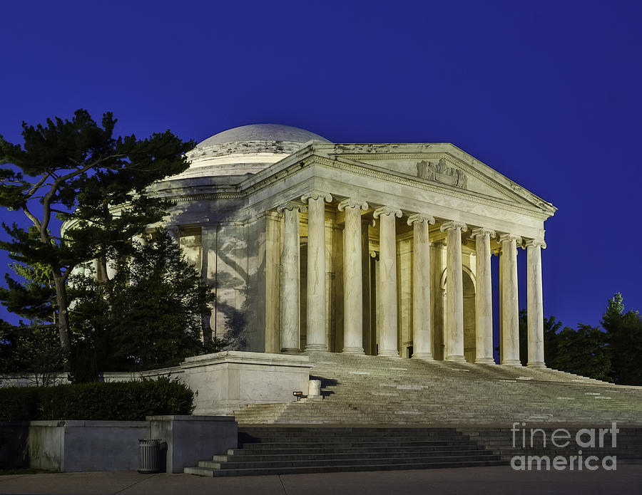 Quiet Time at the Jefferson Memorial Photograph by Nick Zelinsky Jr