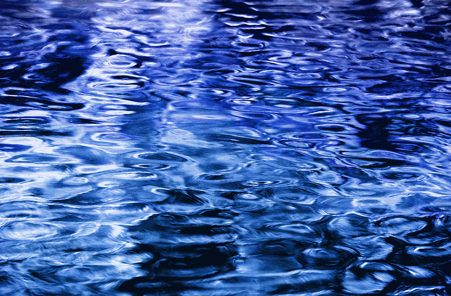 London Photograph - Quiet Waters - Blue by Richard Andrews