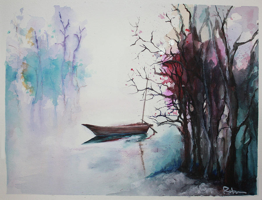 Quiet Waters Painting by Rachel Bochnia