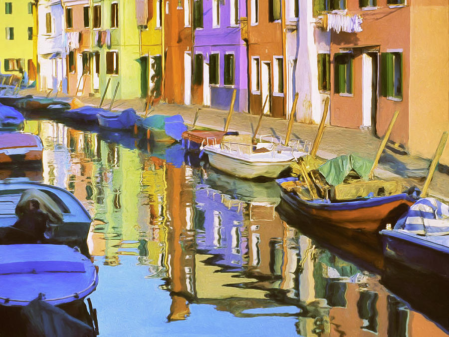Quiet Waterway Reflections Painting by Dominic Piperata
