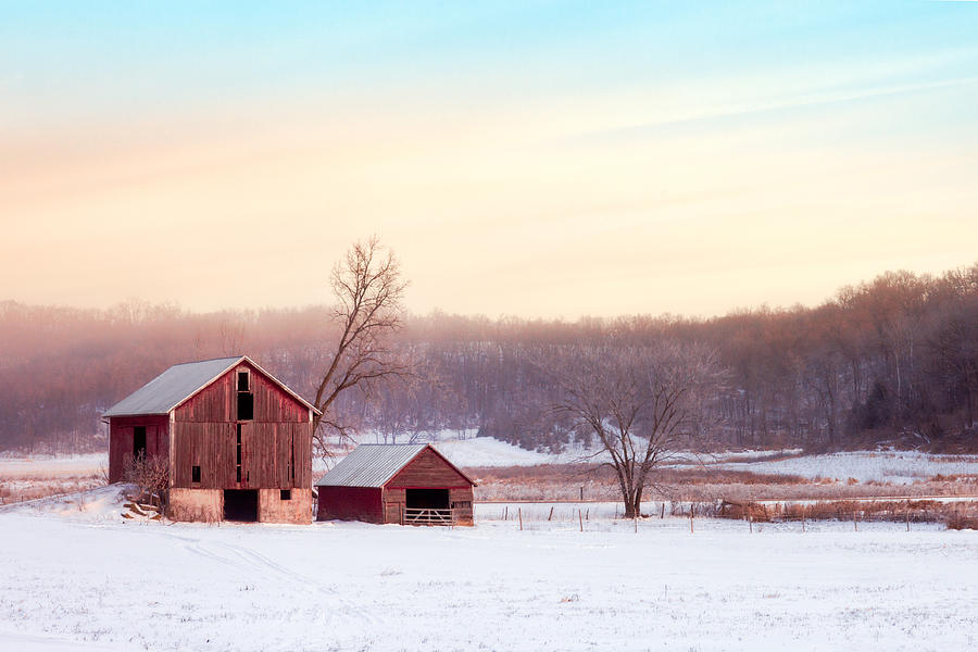 Quiet Winter Valley Photograph by Todd Klassy