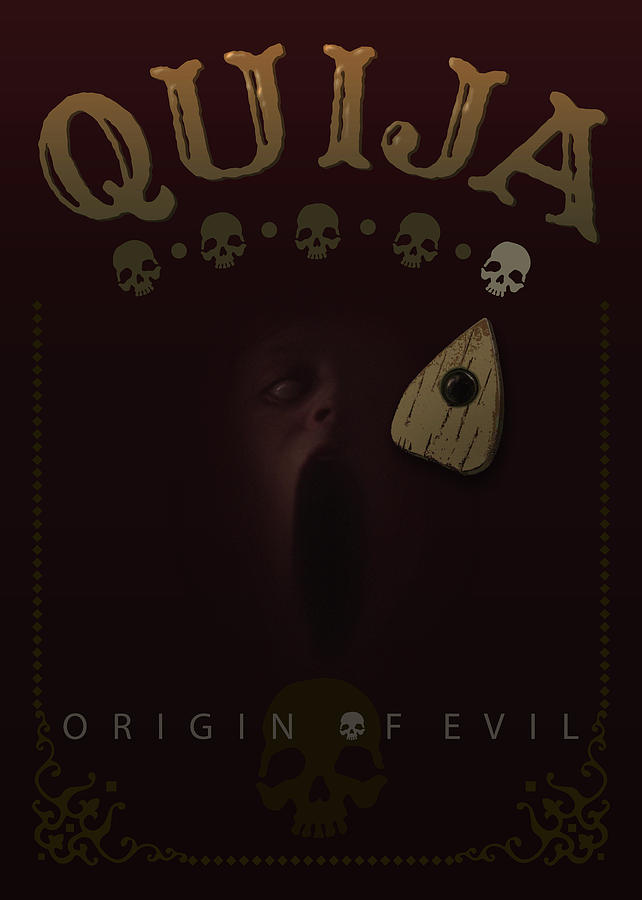 Quija, Origin of Evil - my movie poster Digital Art by Attila Meszlenyi