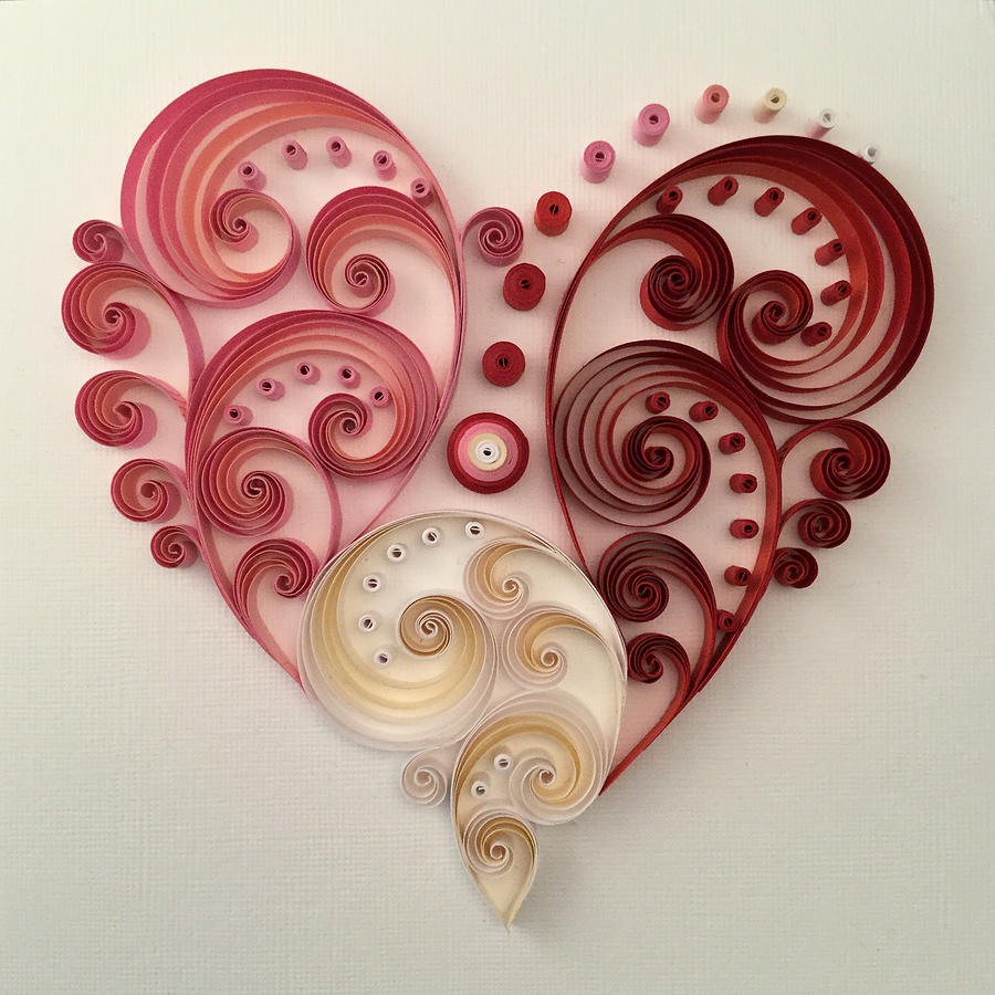 Foil Quill Valentines Heart. Single Line Graphic by inkoly.art · Creative  Fabrica