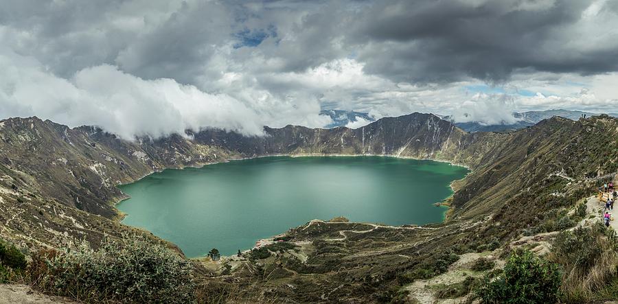 Quilotoa volcano crater in Ecuador Photograph by Alexandre Rotenberg ...