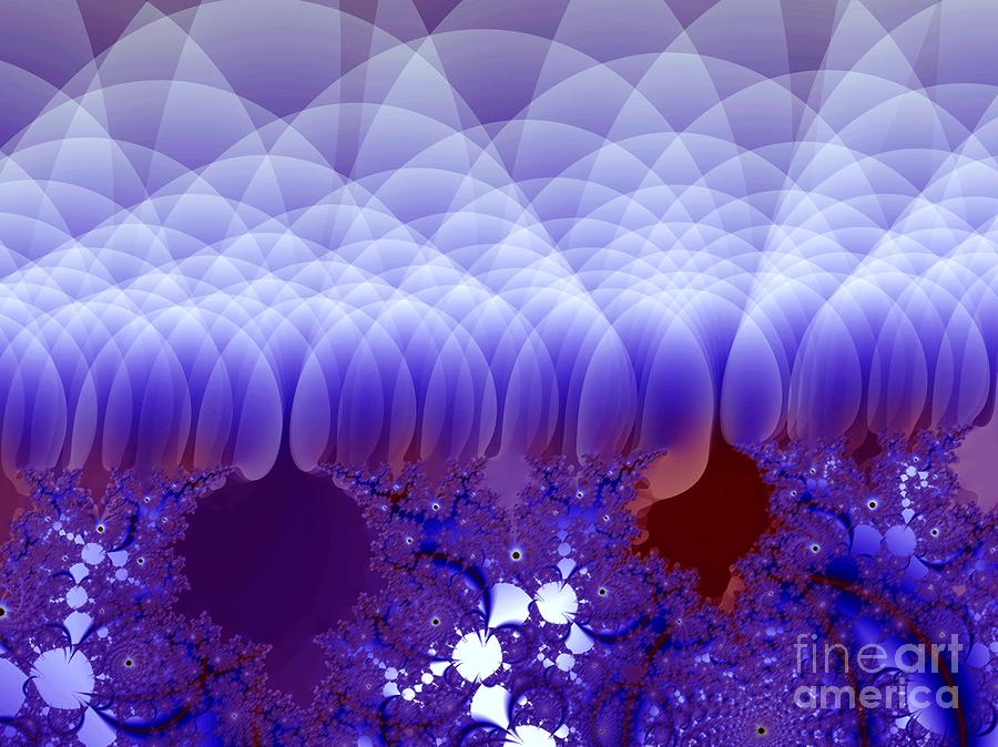Quilted Blue Digital Art by Ronald Bissett