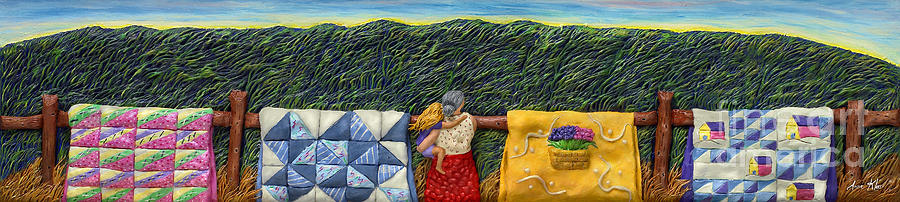 Quilted Harvest Mixed Media by Anne Klar