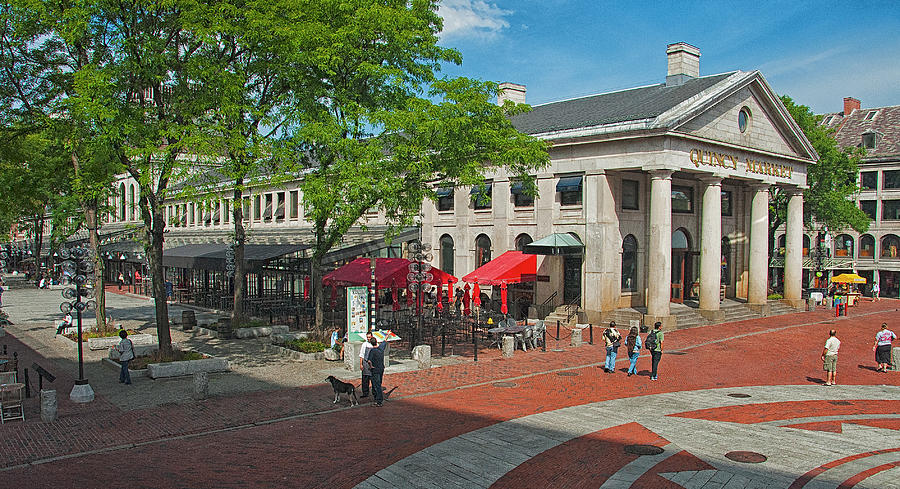 Quincy Market Boston Massachusetts Photograph By Tom Zeman Fine Art