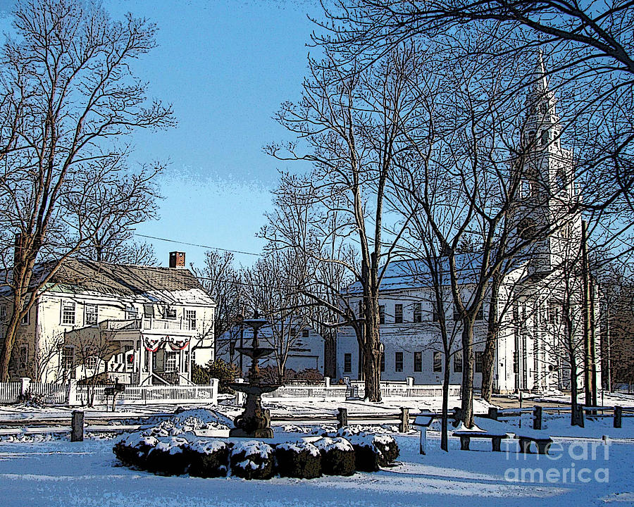 Architecture Photograph - Quintessential New England by Betsy Zimmerli