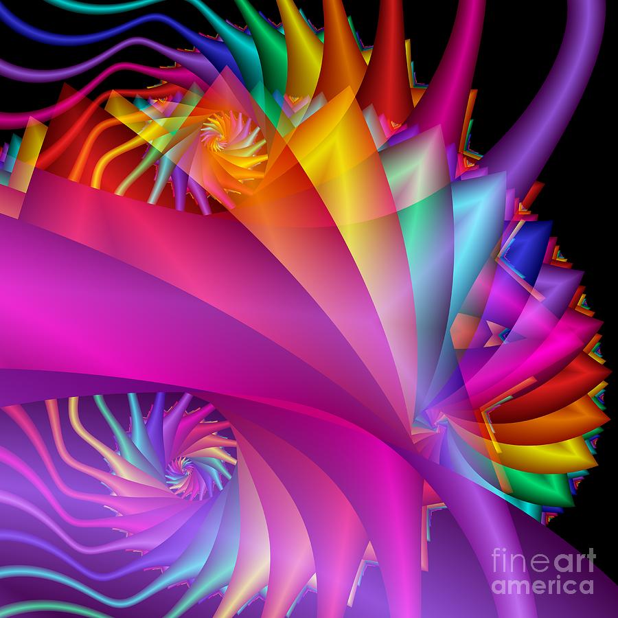 Abstract Digital Art - Quite In Different Colors -1- by Issa Bild