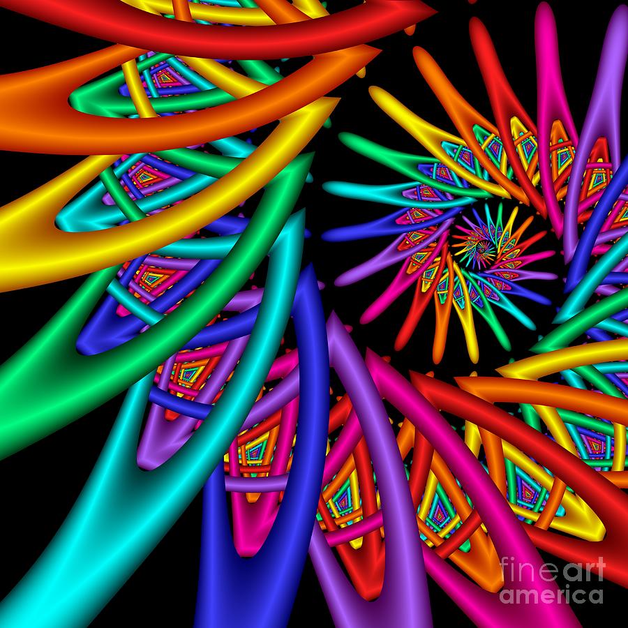 Abstract Digital Art - Quite In Different Colors -4- by Issa Bild