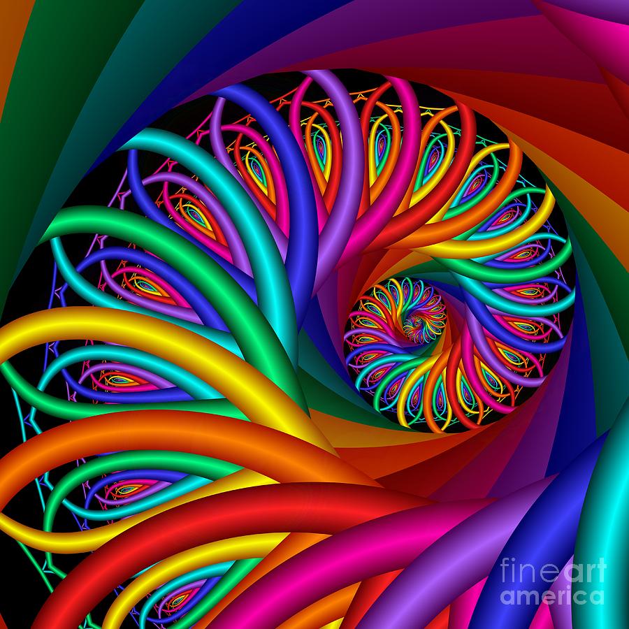 Abstract Digital Art - Quite In Different Colors -7- by Issa Bild